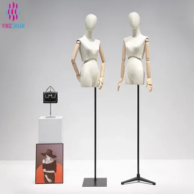 OEM Service Simple Mannequin Factory Customization t Shirt Manufacturers Luxury Manichino Femme Half Body Mannequin