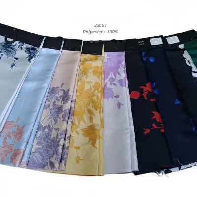 2026 Latest Design Premium African Jacquard Fabric Ankara Brocade Material with Rich Patterns for Wedding Dress