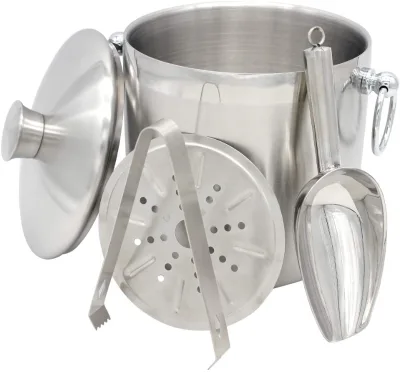 1.5L Travel Picnic Metal Bucket Set Bar Tool Accessories Wine Bottle Ice Bucket for Germany Karlovacka Pivovara Pivovara Licanka