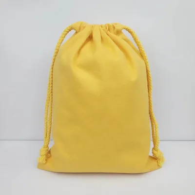 100% Prewashed Cotton Drawstring Storage Bag Striped Household Dust-proof Organizer Bag for Clothes Cosmetic Travel