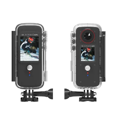 4K Portable and Compact Pocket Camera Front and Back Touch Screen Action Camera Waterproof Outdoor Anti-Shake Video Recorder