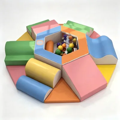 Soft Play Equipment Kids Ball Pit Set Indoor Toddler Soft Play Block Foam Playground for Daycare Preschool Activity Center