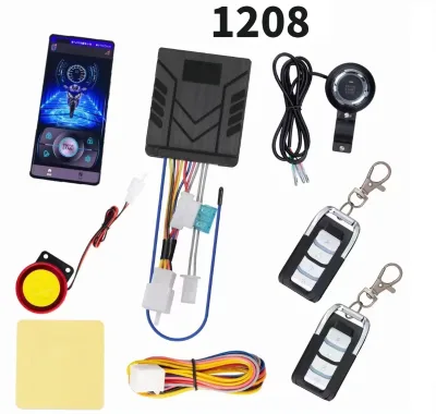 One Way Vibration Motorcycle Security Alarm System Mobile App Function Colombia Motorcycle Alarm