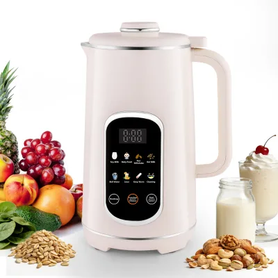 1.2L Timed Automatic Soy Milk Maker Multifunctional Portable Nut Milk Maker Machine 8-in-1 LED Touch Screen Soybean Milk Machine