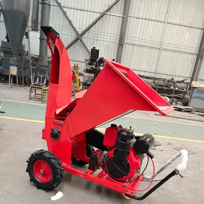 Factory Price Portable 15Hp Gasoline Wood Chipper Sawdust Machine Wood Crusher