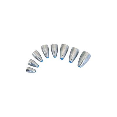 Blue Plastic Core Bullet Fishing Sinker 3.5g to 14g Anti Line Wear Texas Carolina Rig Soft Bait Weight