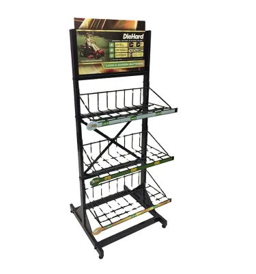 Modern Customized Freestanding Metal for Display Racks and Stands with Powder Coating for Hardware Accessories