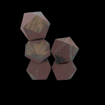 Nian Diceworks Large 33mm Wooden D20 Dice Education & Kids Blank Sides DND/RPG Games Different Plating Colors