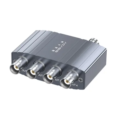 Acasis 1 in 4 Out SDI Video Splitter 1080P60Hz High Resolution Sound Multiviewer Display Splitter for Laptop Monitor TV