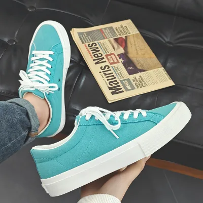 Factory Direct Sales Walking Style Vulcanized Rubber Shoes Sneakers Shoes for Woman Fashion Lace-up Vulcanized Shoes