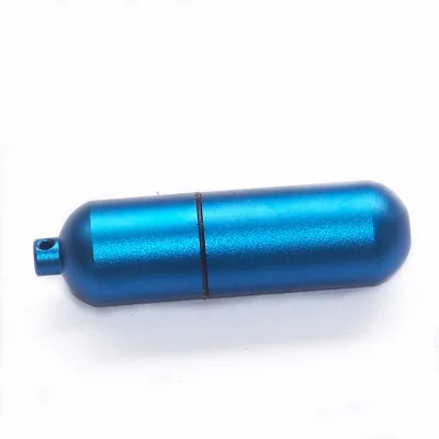 Bulk Cheap Factory Directly Stainless Steel Metal Usb Flash Drive Pill Shape with OEM logo 8gb