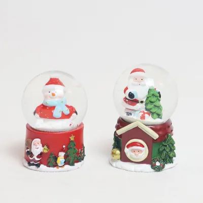 Nordic Christmas Snow Globes Sale Decoration Led Glass Christmas Decoration Transparate Ball