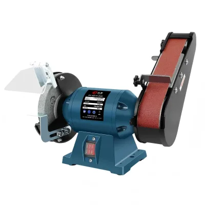 OEM/ODM 400W Heavy Duty Bench Grinder with Belt Sander Pure Copper Motor 110V/220V Abrasive Tool Factory Wholesale