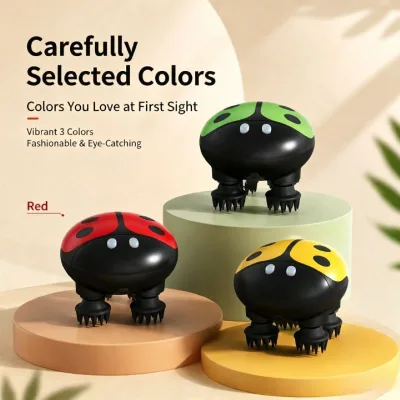 Wireless Electric Imitate Kneading Red Light Waterproof Rechargeable Pet & Scalp Massage Instrument Head Massager