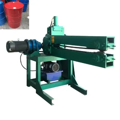 Semi-automatic Vertical Oil Drum Cutting Machine/oil Drum Self-rotating Shearing Machine/waste Oil Drum Cutting Equipment