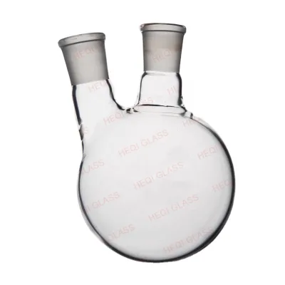 Customized Capacity 2-neck Round Bottom Quartz Flask