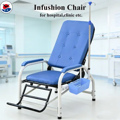DF-Adjustable Infusion Chair Single Infusion Chair Adjustable Patient Infusion Chair for Hospital Clinic