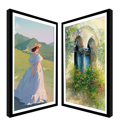 HD Download Picture 21.5 Inch Mirror Plastic Digital Photo Frame Video Play As Advertising Player Cinema Loop Photo Frame