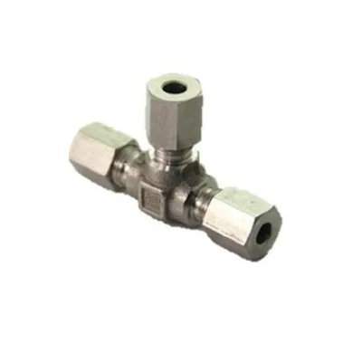 Tee Pipe Fittings Steel Hydraulic Connector Parts
