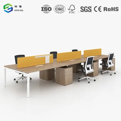 Wholesale Modern Extendable Modular Office Desk Workstation with Wooden Utility Drawers Commercial Use