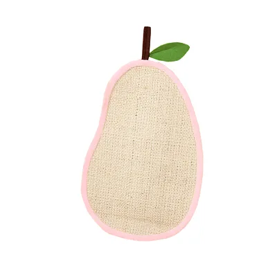 Lovely Design Fruit Fish Shape Corrugated Paper Cat Scratcher Hangable Grinding Claws Ease Emotion