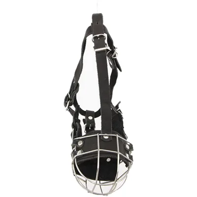Eco-Friendly Adjustable Dog Muzzle - Anti-Barking Durable Plastic-Rubber Mask for Large Breeds Outdoor Use