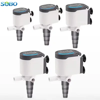 SOBO Luxury 3-in-1 Submersible Water Filter Pump High Quality White Plastic Aquarium Power Head Eco-Friendly Energy Saving Ultra