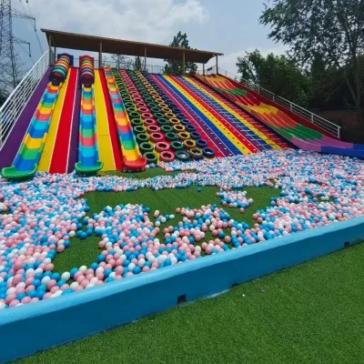 Outdoor Plastic Amusement Park Slide Fun Adventure for All!