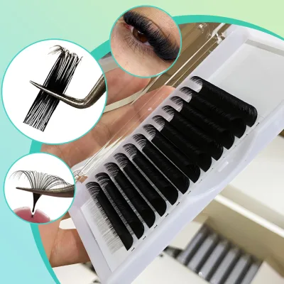 Clasicc Lc Curl Brown Volume Lashes Soft Lashed Volume Eye Lashes High Quality Soft Fluffy Extension Supplies