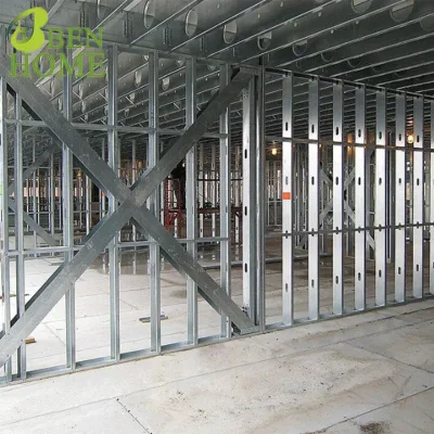 Galvanized Steel Metal Frame Stud Track System-High-Strength Lightweight Structure Solution for Modern Residential Commercial