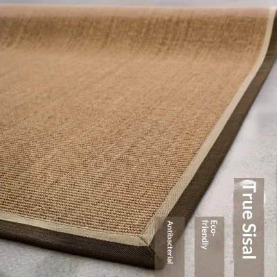 Sisal Carpet Wilton Weaving Anti-Slip Sound Absorption Solid Color Vacuum Clean Living Room Bedroom Coffee Table Nordic Floor
