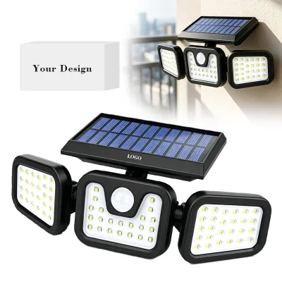 Intelligent Human Body Sensing Street Solar Light 3 Modes Light Adjustable Solar Garden Light All in One Solar Street Light