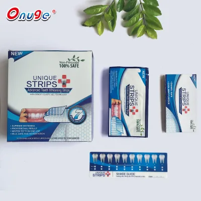 Onuge Hot Products Manufacturing Machine 0.1% - 15% Peroxide Strip Hydrogen Peroxyde Teeth Whitening Gel Strips