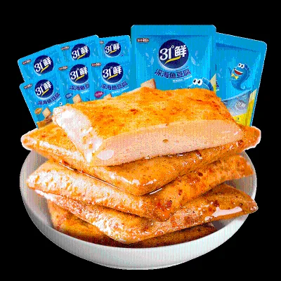 200g Yanjin Shop Delicious Fish Tofu Dried Tofu Delicious and Nutritious Dried Beans