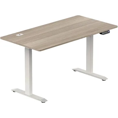 Dual Motor Electric Sit-Stand Desk 3-Stage Legs 800N Weight Capacity 800N Capacity Contemporary Width Wooden Extendable