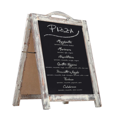 Solid Pine Wood Outdoor Sign Standing Chalkboard a Frame Chalkboard