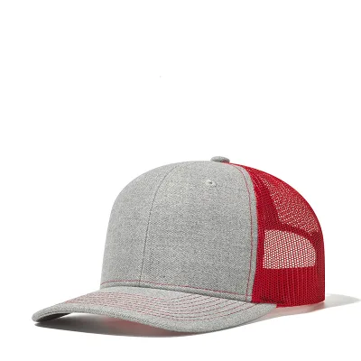 Adjustable Gray Baseball Cap Waterproof Oxford Fabric Trucker Hat Net Street Hip Hop Fashion for Sports Fans Outdoor Activities