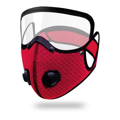 Hot Sale Riding Mask Full Face Cover With Protective Lenses Dustproof Carbon Filter Valve