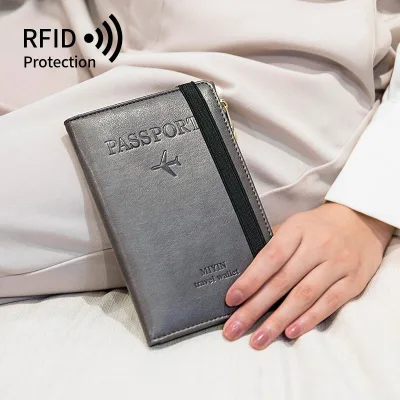 Passport Holder Cover Wallet RFID Blocking Leather Card Case Travel Document Organizer