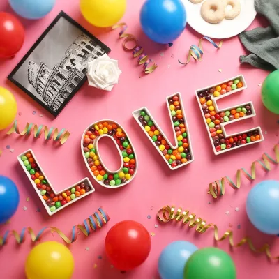 3D English Letter Ceramic Dishes for Wedding & Party