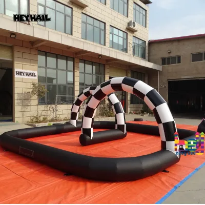 Durable Material Non-toxic UV-protected Inflatable Race Track for Outdoor Adventure