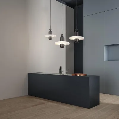 Postmodern Nordic Luxury Style Marble Pendant Light for Dining Room Creative Hanging Decorative Lighting Fixture for Bedroom