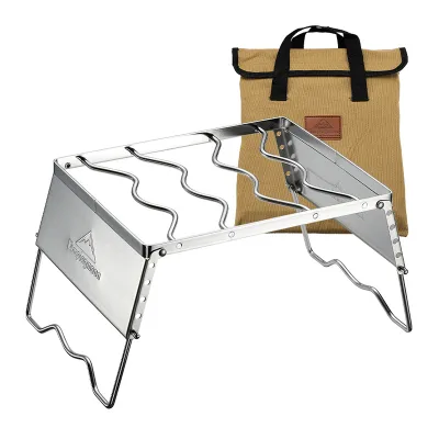 Camping Stove Rack Stand Stove Bracket Support Stainless Steel Outdoor Gas Stove Bracket