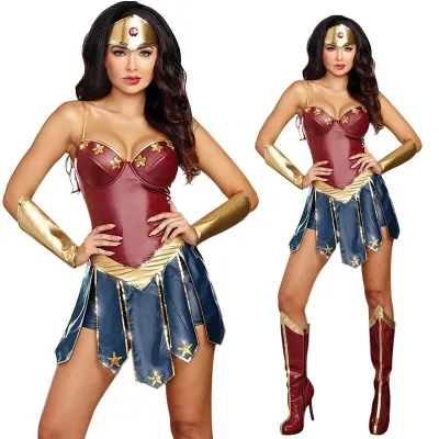Halloween Women's Sexy Cosplay Costume Set Gothic Victorian Character Pattern for Party Christmas Inspired by Roman God of War