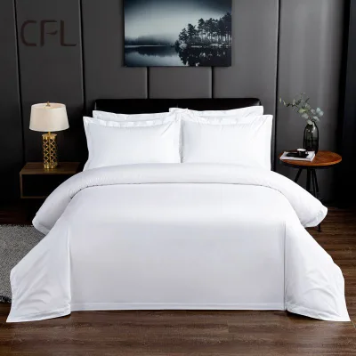 Oem/Odm Service Custom Sizes Comfortable Soft 100% Cotton White Fitted Sheets for Hotel Hospital