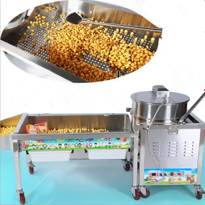 Large Automatic Gas Popcorn Machine for Home Retail Use Easy Operation Core Motor Component for Corn Fruit Raw Ingredients