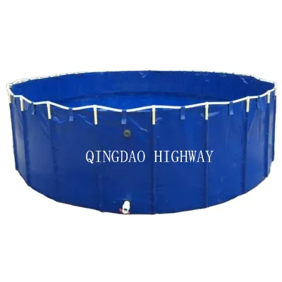 Direct Sales Fish Farm Aquaculture Plastic Tank Collapsible PVC Canvas Fish Tanks