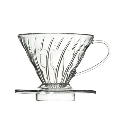 Hot Selling Portable 60 Plastic Pour Coffee Dripper Durable Modern Design Hot Coffee Filter Poured Dripper