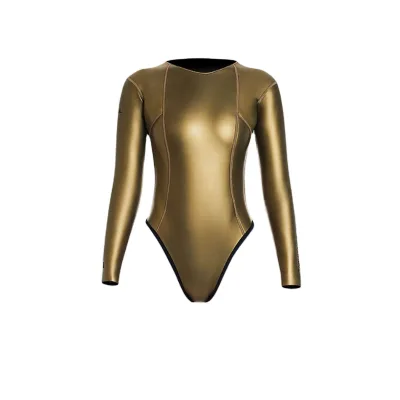 Hot Sale Modern Women's 2mm ultra Elastic CR Bikini Backless Wetsuit Free Diving Surf Warm Wetsuit
