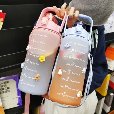 Wholesale PC Plastic 2000ml Thermal Insulation Gym & Camping Sports Water Bottle Direct Drinking Eco-Friendly Reusable Drinkware